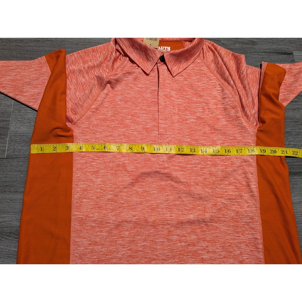 NWT Duluth Trading Men's Orange Breezeshooter Quarter Zip Vented Shirt Size M - Picture 5 of 6
